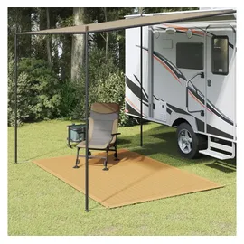 vidaXL Zeltteppich Sandfarbe 250x200 cm HDPE