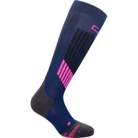 CMP Ski Sock Graphene Wmn, Blue-Pink Fluo, 36/38