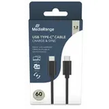 MediaRange Lade- & Datenkabel, USB 3.0, PowDel. 5Gbit/s 1.2m