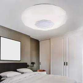 GLOBO Deckenleuchte 1x LED 21W verspiegelt weiß
