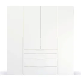 Rauch Drehtürenschrank Purisma 201 x 223 x 60 cm Weiß/Orange