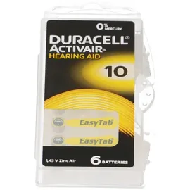 Duracell 60x Duracell Hörgerätebatterie DA10 Zn 1,4V Hearing Aid