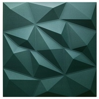Deccart - Platten 3D Polystyrol Paneele Wand Decke Wandplatten Wandverkleidung 50x50 cm Brylant 5 m2, 20 Stück, Grün