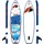 F2 Stand Up Paddle Board 280 x 76 x 15 cm Blau/Weiß