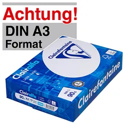 Clairefontaine Kopierpapier Clairalfa DIN A3 90 g/qm 500 Blatt