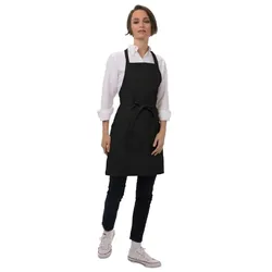 Latzschürze mit zwei aufgesetzten Taschen Chef Works schwarz