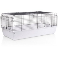 Montana Cages Kleintierkäfig Roma Grande, 150er Kaninchenkäfig XXL, auch für Meerschweinchen & Zwergkaninchen (BxTxH) 150 x 74 x 61 cm weiß