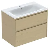Geberit Renova Plan Set Möbelwaschtisch schmaler Rand, mit Unterschrank, 2 Auszüge, 504040PS1