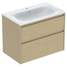 Geberit Renova Plan Set Möbelwaschtisch schmaler Rand, mit Unterschrank, 2 Auszüge, 504040PS1