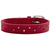 Hunter Tierbedarf Hunde-Halsband Aalborg Soul, Leder rot 25 - 1.5 cm x 16 cm - 20 cm