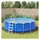 vidaXL Pool-Bodentuch Hellgrau Ø550 cm