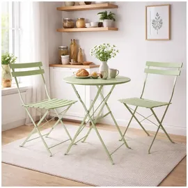 Hti-Living Gartentisch Basil rund 55 x 55 x 68 cm Grün