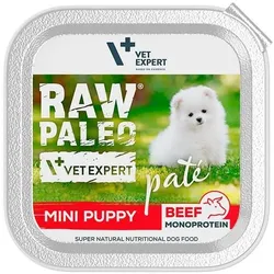 Vetexpert RAW PALEO PATE MINI puppy beef 150g - Rindfleischschale