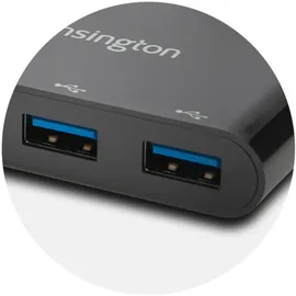 Kensington CH1000 USB-C 4-Port Hub 2+2 Port USB 3.0-Hub Schwarz
