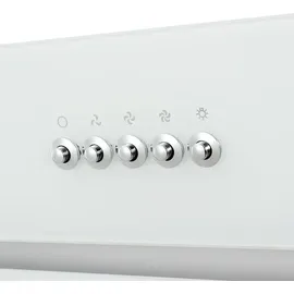 Respekta Dunstabzugshaube Schräghaube 60 cm Weiß