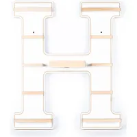 VCM, Kinderregal, Regal Buchstabe H für Toniebox Tonies (46 x 19 x 54 cm)