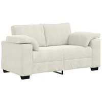 VidaXL Zweisitzer-Sofa Creme 120 cm Samt