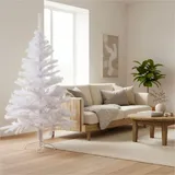 Gravidus Weihnachtsbaum weiß Tannenbaum Kunstbaum Christbaum Kunststoff 150cm