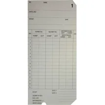 Bürk Stempelkarte Typ 2-6 doppelseitig 500 St.