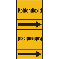 Rohrleitungskennzeichen Kohlendioxid - 33000x105 mm Folie selbstklebend