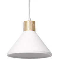 LEDVANCE Decor Plaster Holz Pendelleuchte E27 Weiß