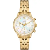 Fossil »NEUTRA«, Quarzuhr, Armbanduhr, Damenuhr, Edelstahlarmband, analog, Tag, goldfarben