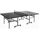 Joola Black 13i Indoor Tischtennistisch klappbares Untergestell – Schneller Aufbau-inklusive Netz, schwarz, 274 x 152,5 x 76 cm