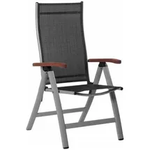 SUN GARDEN ELBA Gartenstuhl 59 x 63 x 112 cm silber