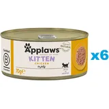 Applaws 6 x 70g Kitten Huhn Applaws Katzenfutter nass