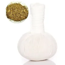 KITAMA Kräuterstempel 150g (Gramm) Original Thai Kräuter für Massage – zur Entspannung – Lösung von Verspannungen 10 Stk.)