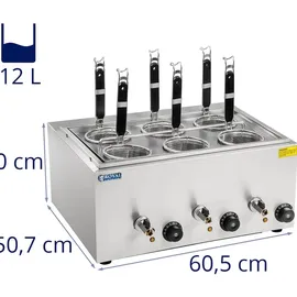 Royal Catering Nudelkocher mit 6 Körben RCNK-6 Edelstahl