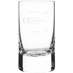 Schnapsglas, Paris Schott Zwiesel - 50ml mit 2+4cl Eiche (6Stk.) - 6er Karton, mit 2+4cl Füllstrich