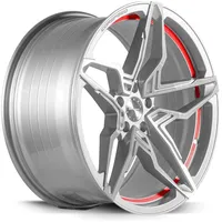 Corspeed Kharma 8,5 x 19 5 x 114,3 ET42 Silber/Rot