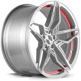 Corspeed Kharma 8,5 x 19 5 x 114,3 ET42 Silber/Rot