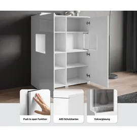 OTTO home Highboard 100 x 120 x 39,5 cm Beige / Braun