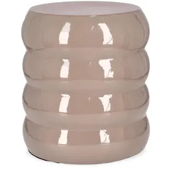 Hocker Atal aus Metall, Taupe