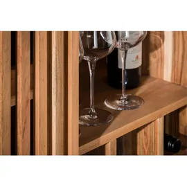KAWOLA Weinregal 80 x 122 x 43 cm Akazie