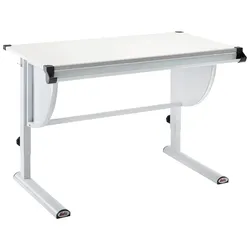 Jugendschreibtisch Milo 3in1 aus Metall in Weiß