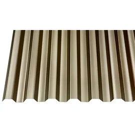 Gutta Polycarbonat Wellplatte 250 x 104 cm bronze