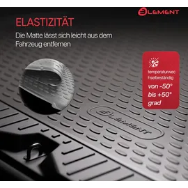lement Gummimatte Kofferraumwanne für Audi Q2 2016- SUV
