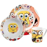 UNITED LABELS Spongebob 3tlg. Geschirr-Set in Bunt | Gr.: onesize