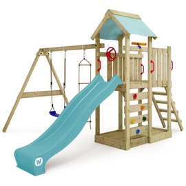 Wickey Spielturm MultiFlyer mit Schaukel & Rutsche, pastellblau NO SIZE