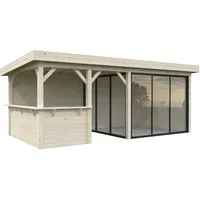 Palmako Gartenhaus Connect Lenna 16,6 m2 Set 707 Slide
