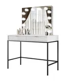 lookway SCHMINKTISCH MIT SPIEGEL CORTADO ELITE WEISS