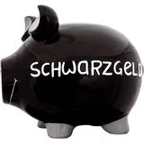 KCG Spardose Spardose Schwein "Schwarzgeld" - Keramik, groß