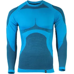 Funktionsunterhemd Herren | Thermounterhemd 'Python' | Seamless | Blau XL