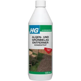 H G-VOGEL HG Algen- und Grünbelag Entferner Konzentrat 1L - ist ein konzentrierter Algen- und Grünbelagentferner für Terrassen, Pflasterungen und Wände