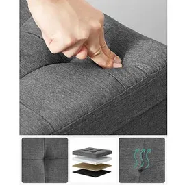Songmics Hocker mit Stauraum LSF27Z dunkelgrau, 1 St.