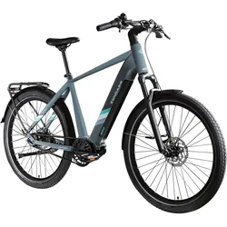 Zündapp X850 Trekking E Bike 28 Zoll Pedelec 165-185 cm Trekking Fahrrad Riemenantrieb Elektrofahrrad 550Wh 7 Gang basaltgrau