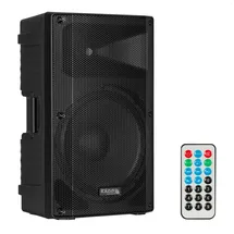 Ibiza - XTK15A-MKII - 15"/38cm Aktiver PA-Lautsprecher - 25mm Kompressionshochtöner - Bass Reflex System - USB, SD, Bluetooth - TWS - Griffe und Räder Schwarz - Party, Events, Club